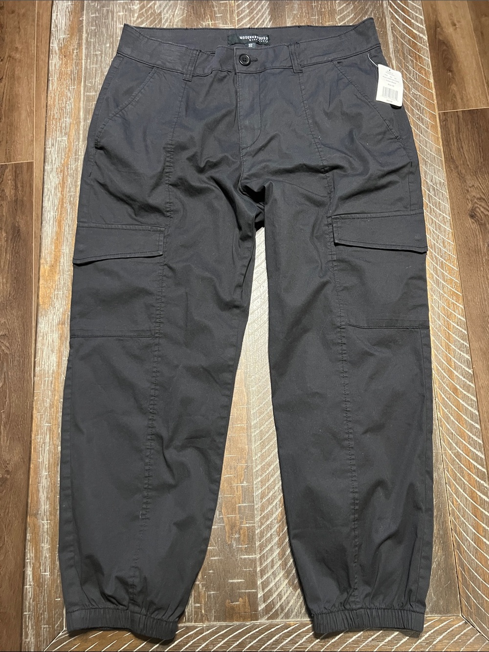 Ladies Cargo Style Black Modern Pants